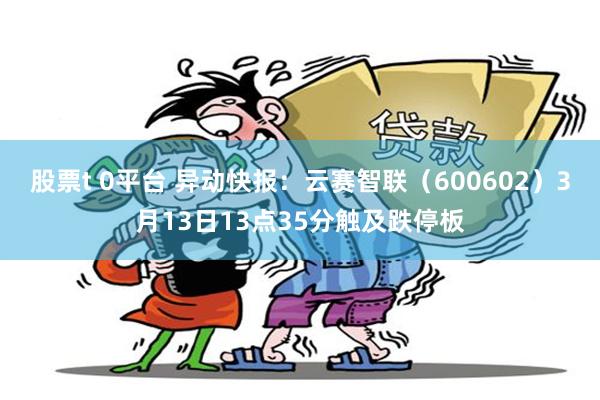 股票t 0平台 异动快报：云赛智联（600602）3月13日13点35分触及跌停板