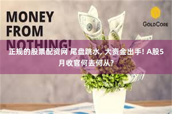 正规的股票配资网 尾盘跳水, 大资金出手! A股5月收官何去何从?