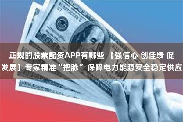 正规的股票配资APP有哪些 【强信心 创佳绩 促发展】专家精准“把脉” 保障电力能源安全稳定供应
